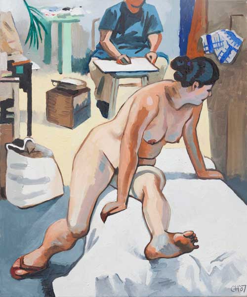nude painting by the Venice painter, Curtis Hoekzema.