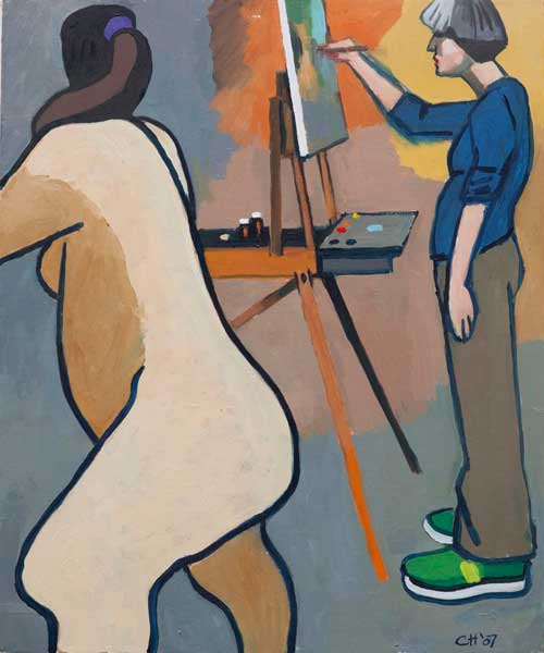 nude painting by the Venice painter, Curtis Hoekzema.