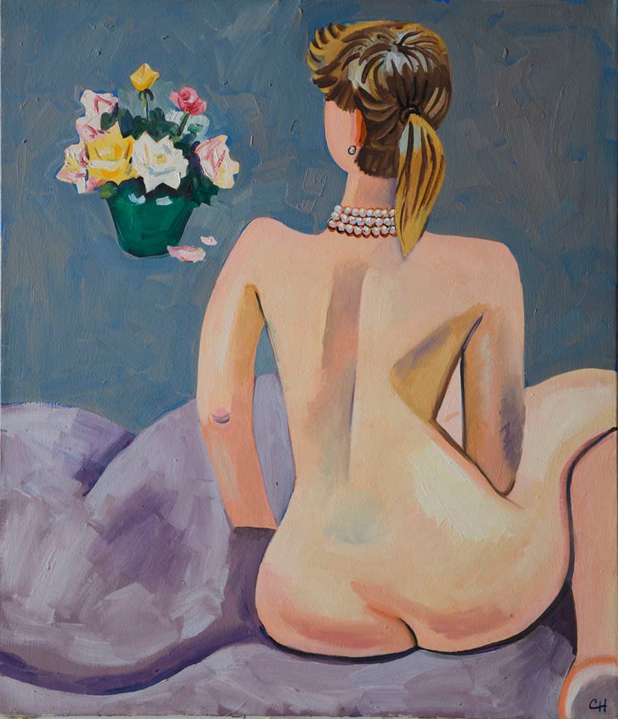 nude painting by the Venice painter, Curtis Hoekzema.