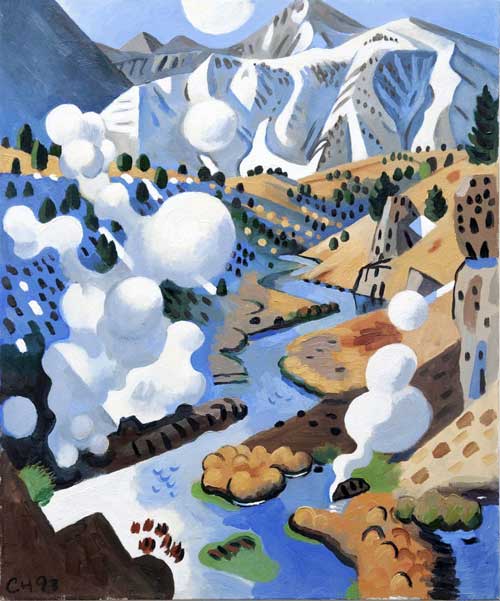 LANDSCAPE - oil painting by the Venice painter, Curtis Hoekzema.