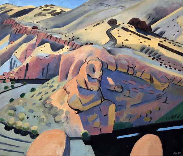 LANDSCAPE - oil painting by the Venice painter, Curtis Hoekzema.