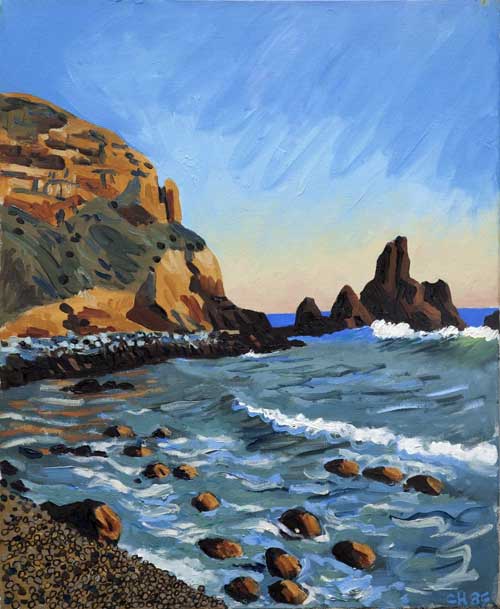 LANDSCAPE - oil painting by the Venice painter, Curtis Hoekzema.