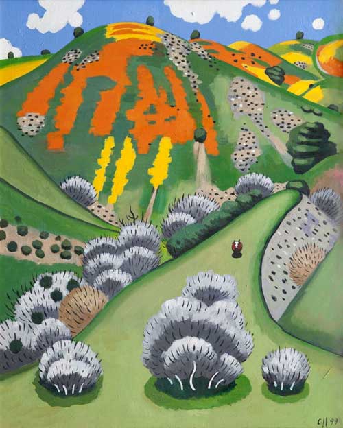 LANDSCAPE - oil painting by the Venice painter, Curtis Hoekzema.