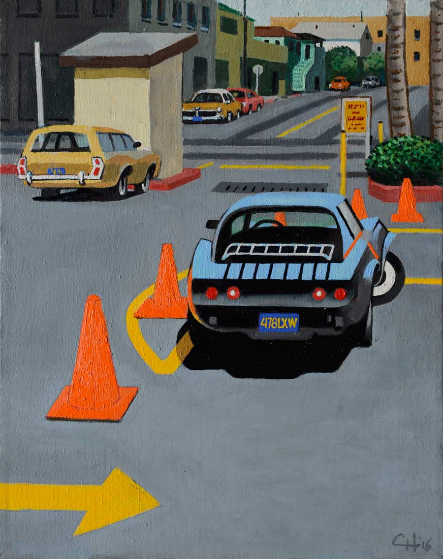 LANDSCAPE - oil painting by the Venice painter, Curtis Hoekzema.