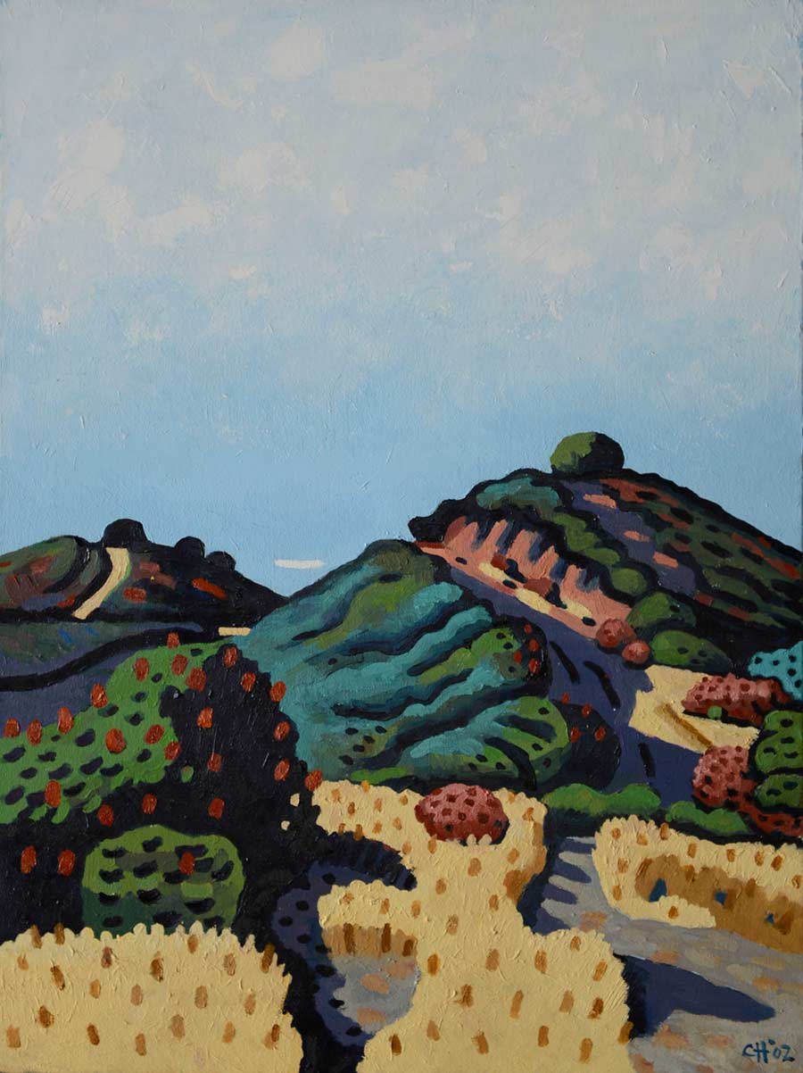 LANDSCAPE - oil painting by the Venice painter, Curtis Hoekzema.