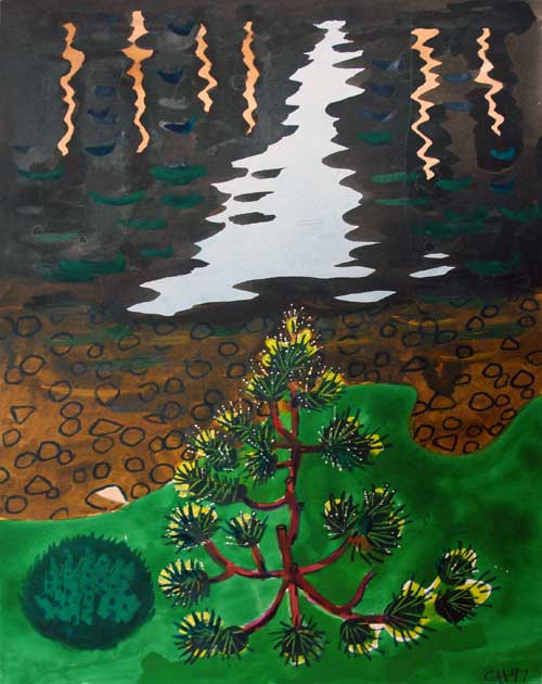 LANDSCAPES - watercolor painting by the Venice painter, Curtis Hoekzema.